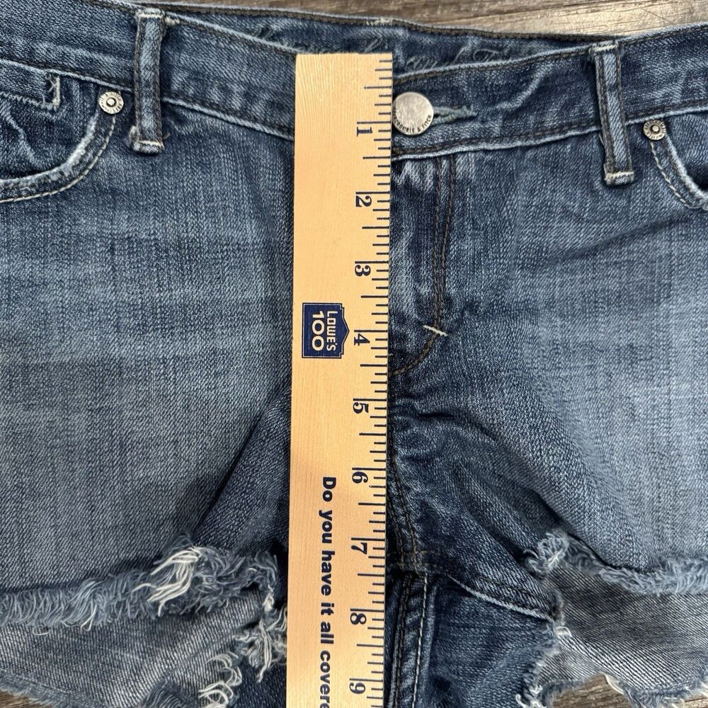 Abercrombie & Fitch Womens Shorts Sz10 VTG Y2K Distressed Jean Shorts - Picture 5 of 9